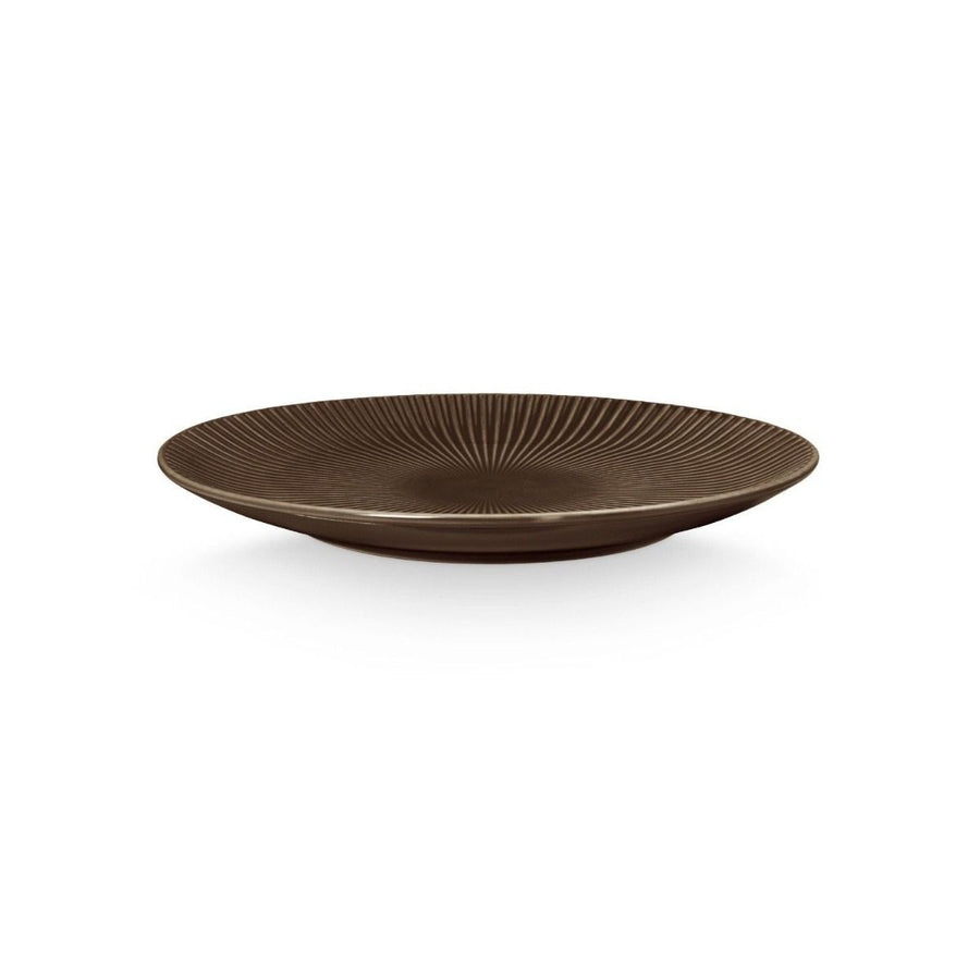 Plate Relievo Warm Brown 30cm