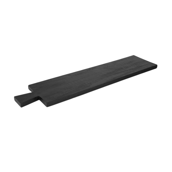 Tray with Handle Black 62.5x15x1.5cm