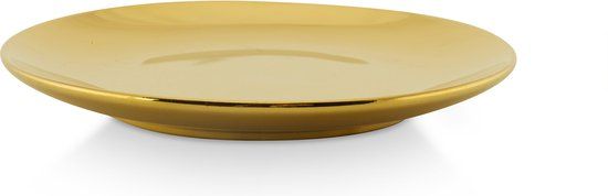 Set4 plates gold 12cm