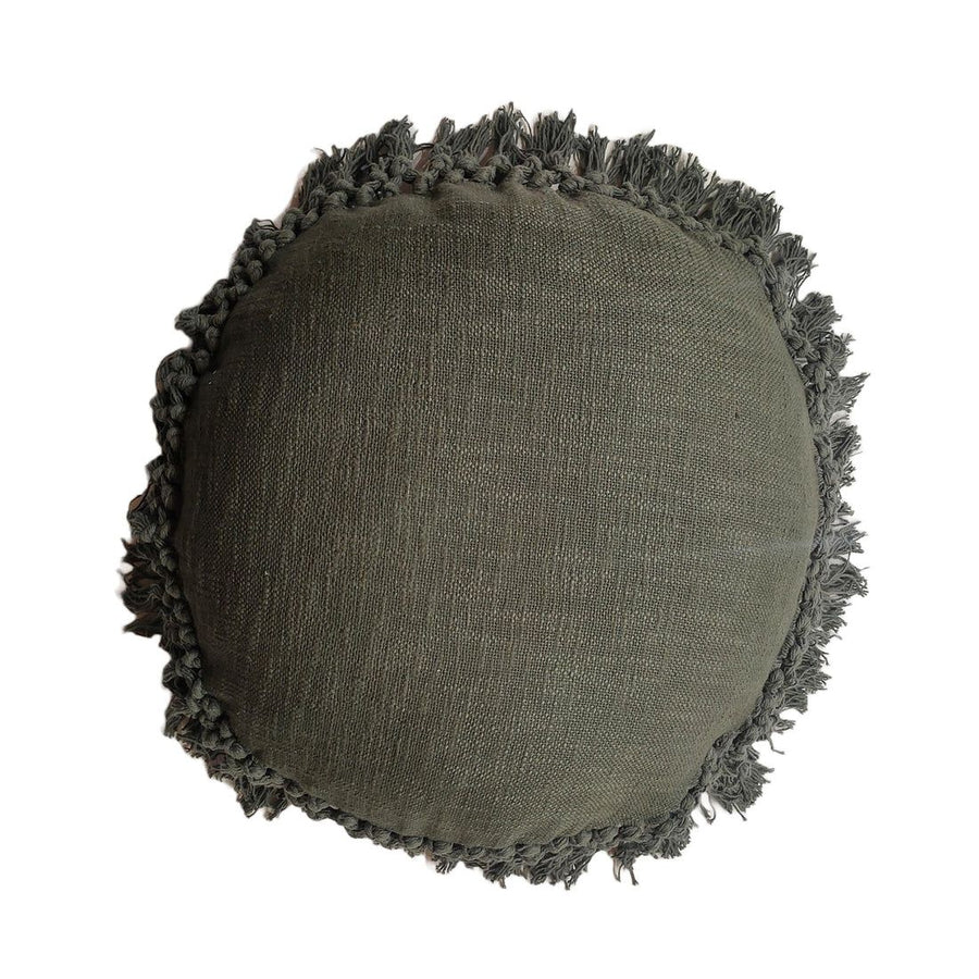 Kussen mila rond tijm 45 cm