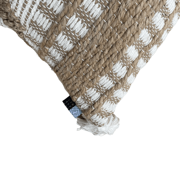 Kussen Ivy jute 40x80 cm offwhite