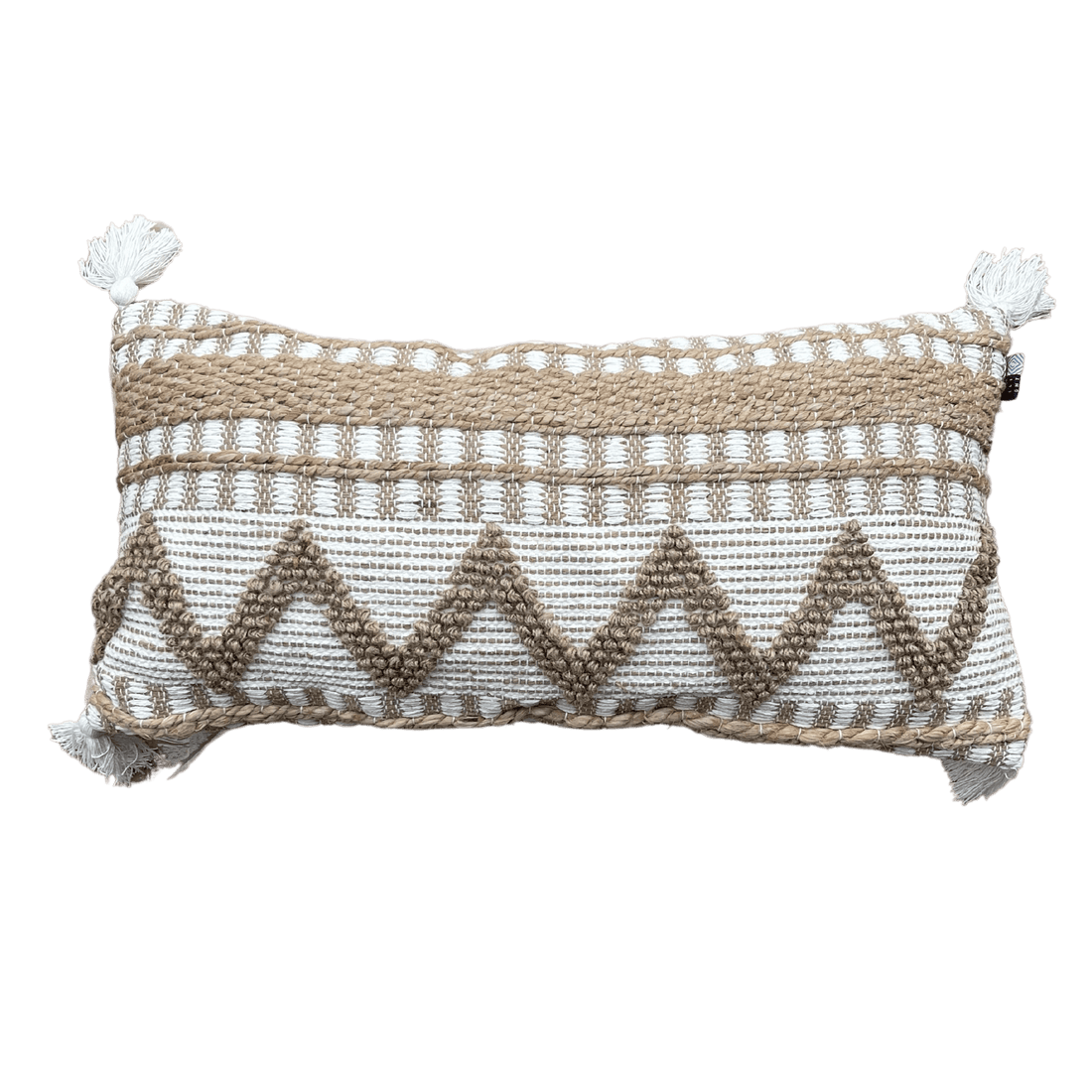 Kussen Ivy jute 40x80 cm offwhite