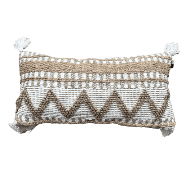 Kussen Ivy jute 40x80 cm offwhite