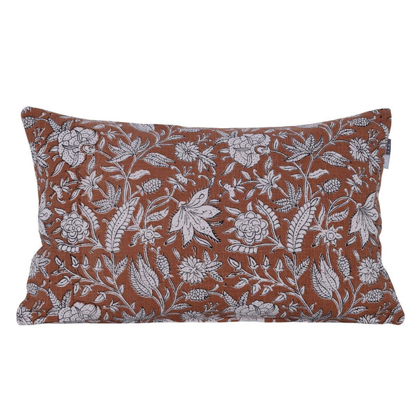 Kussen Flower 30x50 cm Cognac