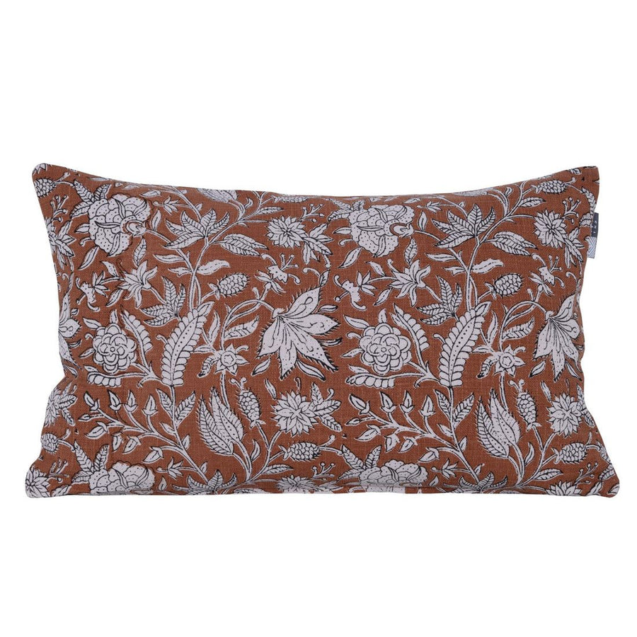 Kussen Flower 30x50 cm Cognac