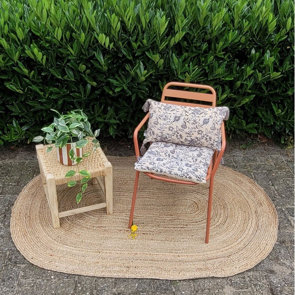 Kussen Floral 30x50 cm Beige