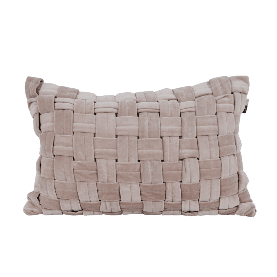 Kussen Velvet square Beige 40x60 cm