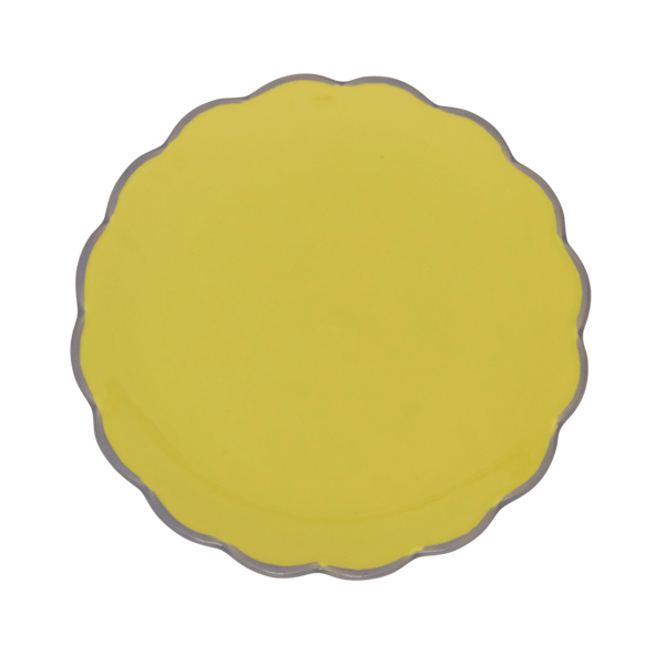 Good Morning plate sculpted, limelight