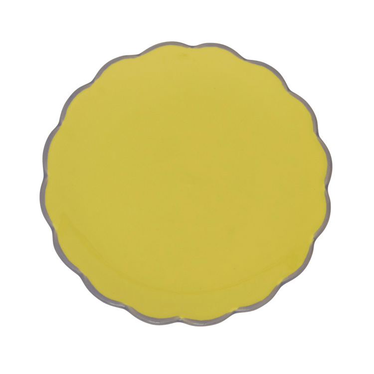 Good Morning plate sculpted, limelight
