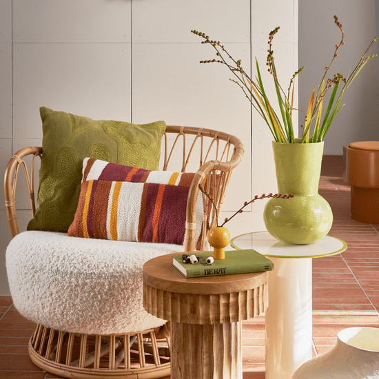 Urban Nature Culture cushion Kedi,evergreen sprig