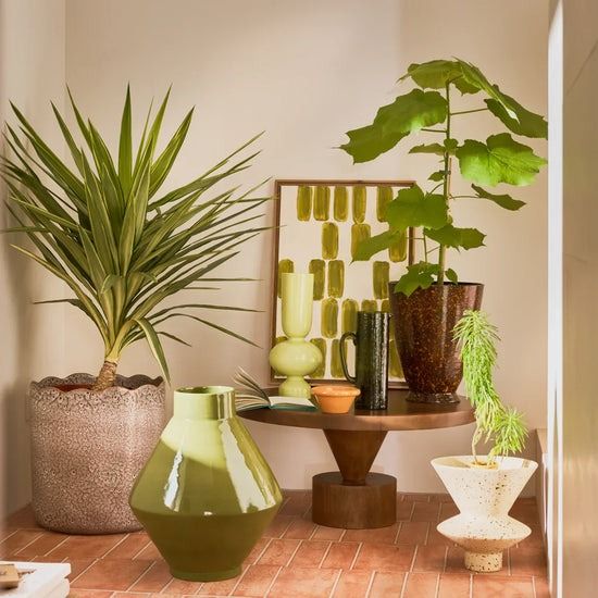 Urban Nature CUlture jug hammered banana palm