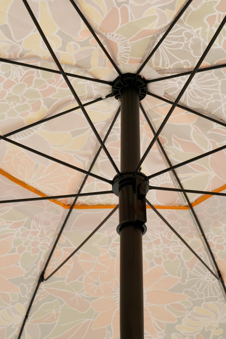 Parasol bloem bruin - h238xd220cm