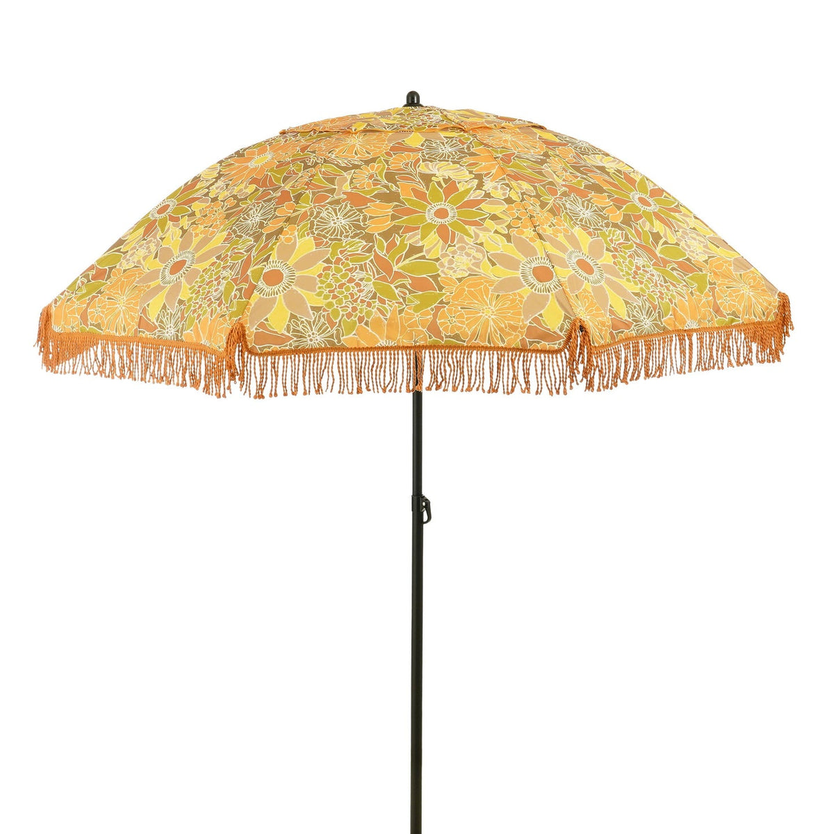 Parasol bloem bruin - h238xd220cm