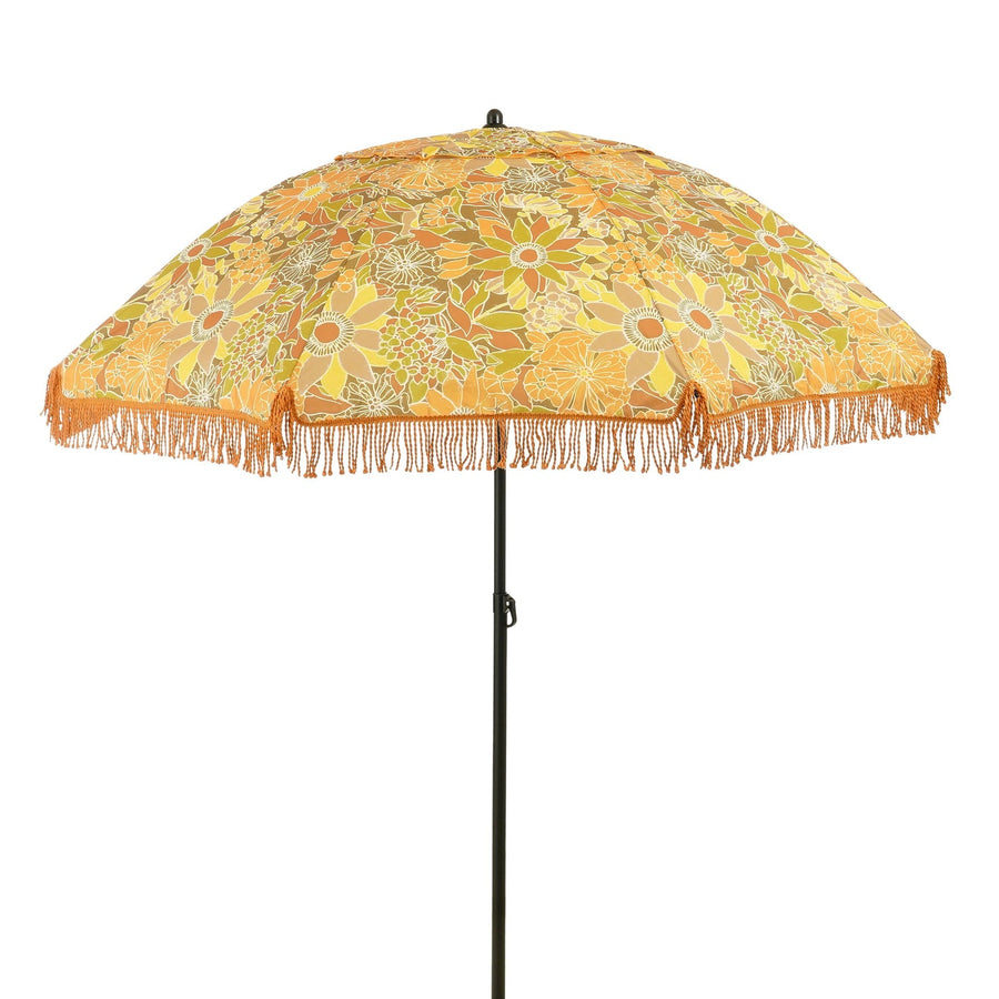 Parasol bloem bruin - h238xd220cm