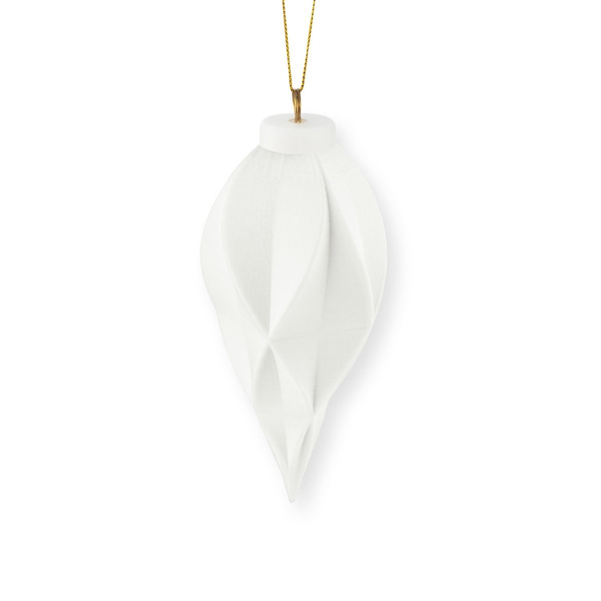 Christmas Ornament Porcelain 3D Print Diamond 6x5.5x14cm
