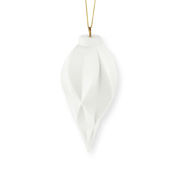 Christmas Ornament Porcelain 3D Print Diamond 6x5.5x14cm