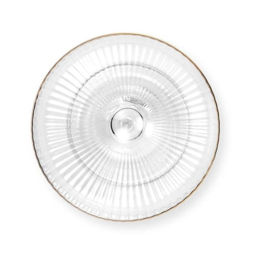 Champagne Coupe with Gold Rim