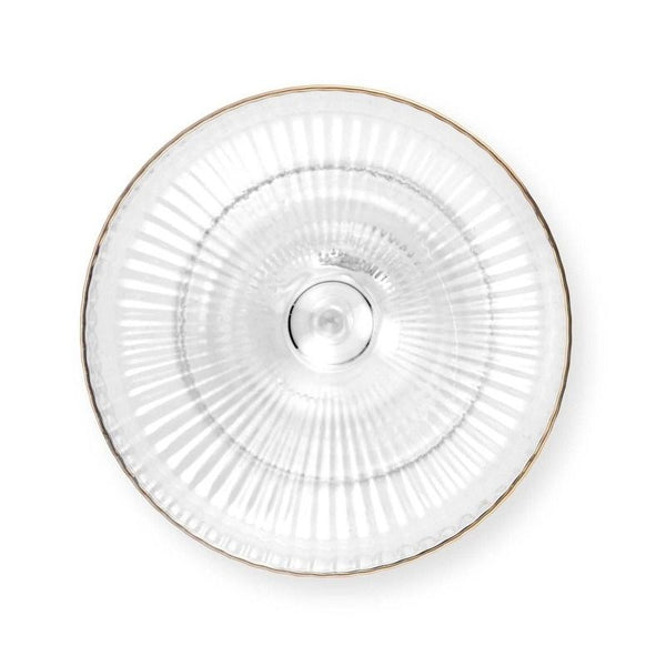 Champagne Coupe with Gold Rim