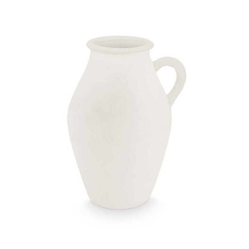 Vase Terracotta White 24x36cm