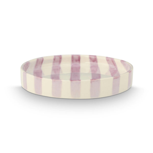 Plate Stripes Lilac 13cm