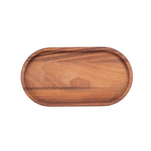 Pure Walnut Wood Serveertray ovaal S 22,5 x 12 cm