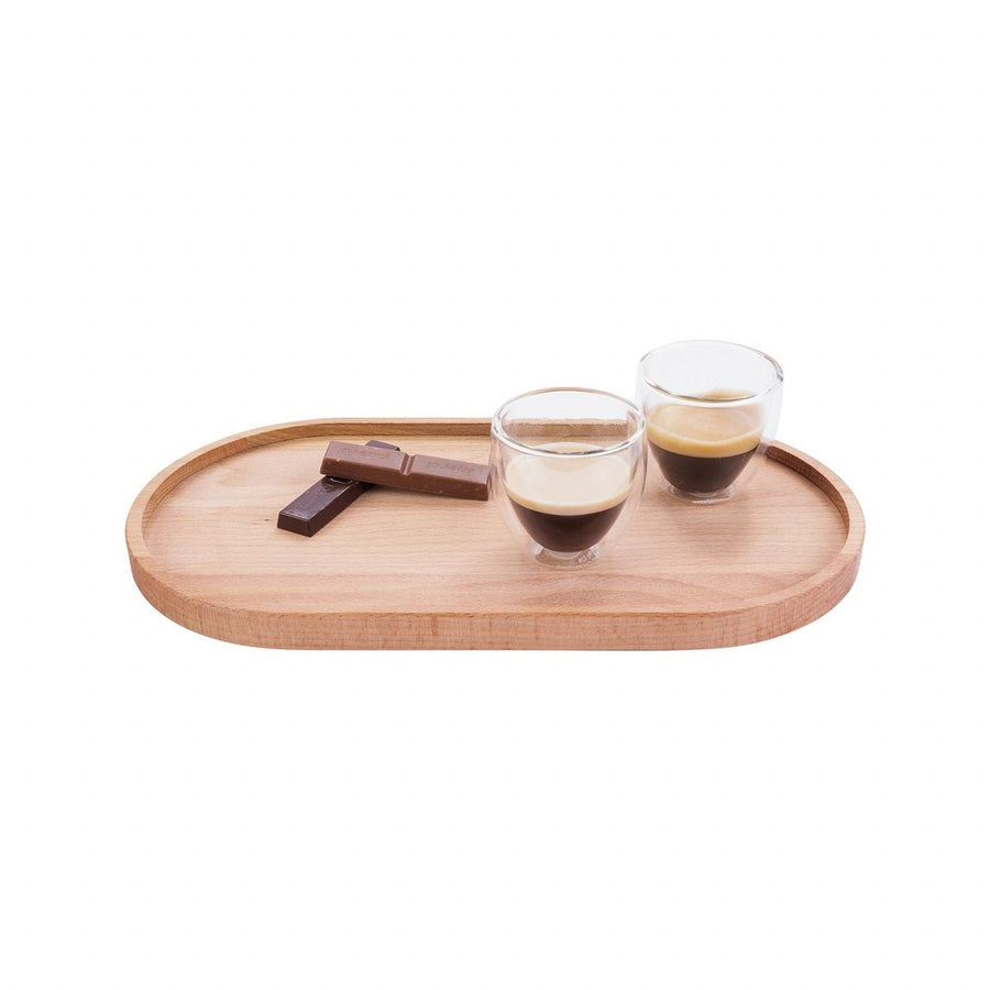 Puur Hout | Beuken Serveertray ovaal M 27 x 14,5 cm