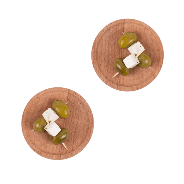 Puur Hout | Beuken Tapasbordje 10 cm set van 2