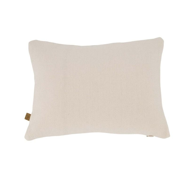 kussen hartje 35x25cm off white/rood