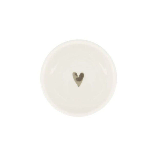 dipschaaltje hartje wit/zilver