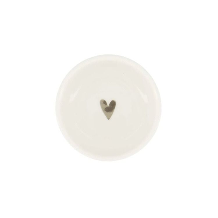 dipschaaltje hartje wit/zilver