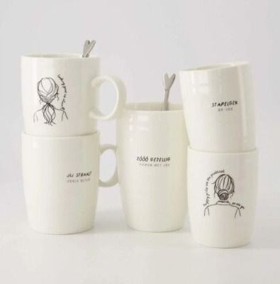 mok L zoo gezellig wit/zwart