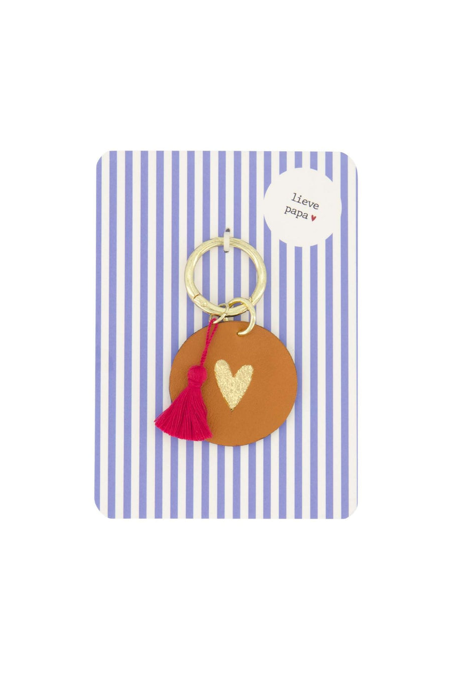 Kaart met sleutelhanger Lieve papa