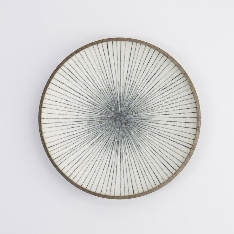 Satomaki Tokusa Round Plate 16.5x2.5cm 33177 6/72