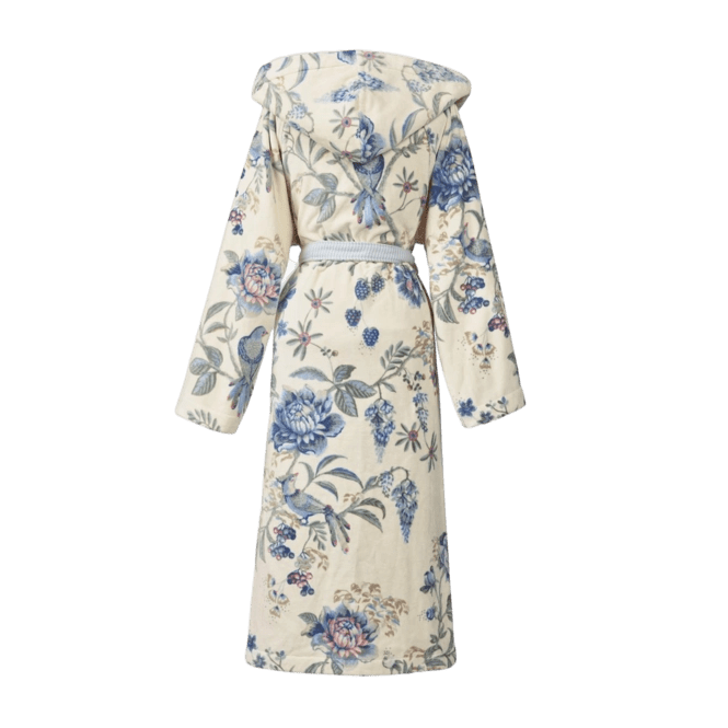PIP Secret Garden Bathrobe WhiteBlue S