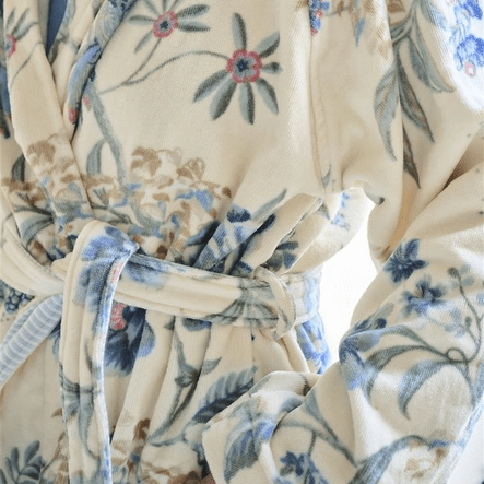 PIP Secret Garden Bathrobe WhiteBlue S