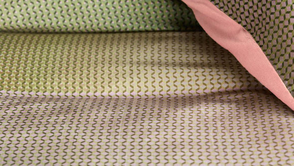 Dekbedovertrekset Glossy groen 1-persoons