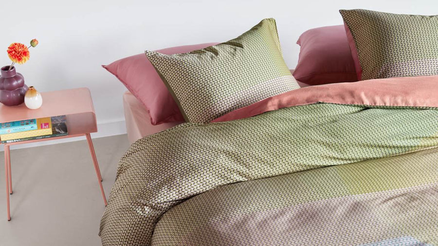 Dekbedovertrekset Glossy groen 2-persoons