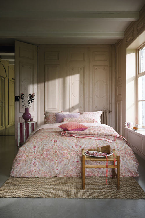 dekbedovertrekset Moon Flower lichtroze 1-persoons