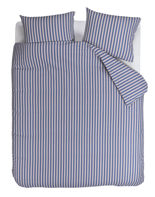 Dekbedovertrekset Veya blauw lits-jumeaux
