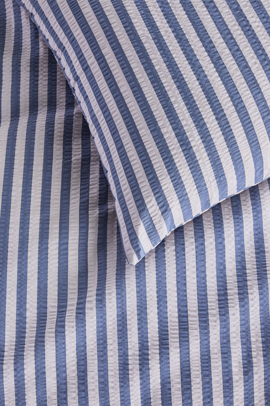 Dekbedovertrekset Veya blauw 1-persoons