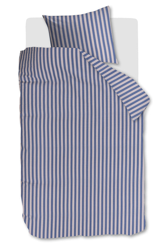 Dekbedovertrekset Veya blauw 1-persoons