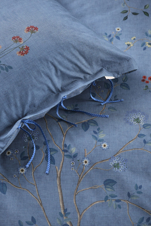 Dekbedovertrekset Desi Garden blauw 2-persoons