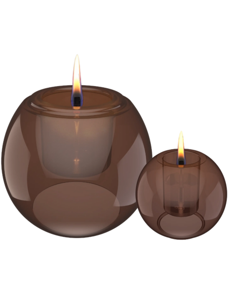 Tafelvuur Globus Candle 15 amber