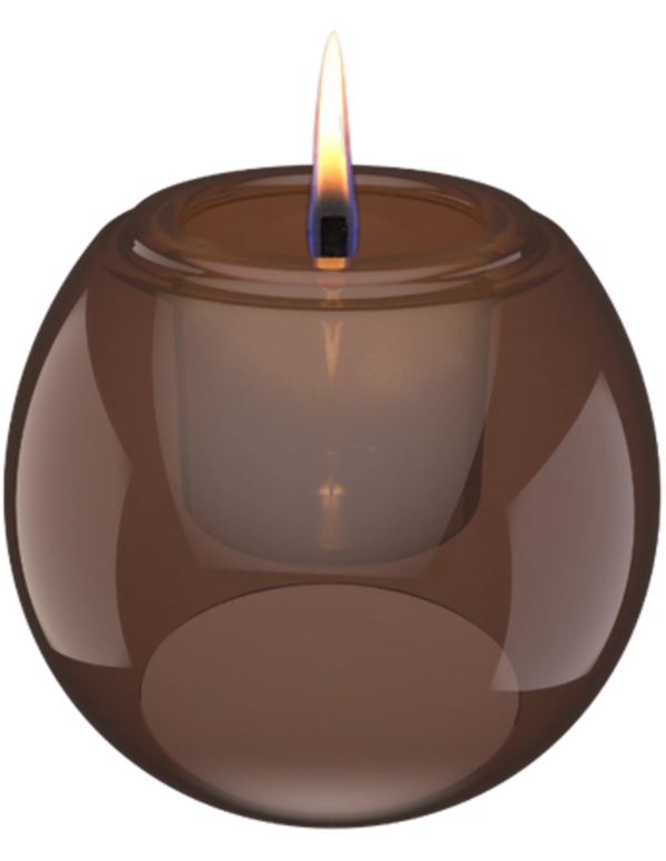 Tafelvuur Globus Candle 15 amber