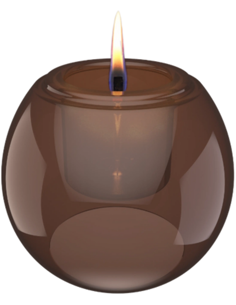 Tafelvuur Globus Candle 15 amber