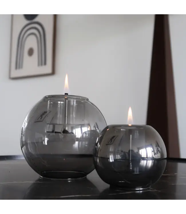 Tafelvuur Globus Candle 15 graphite
