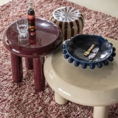 Side table Balloon - burgundy