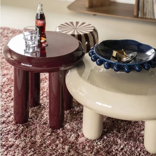 Side table Balloon - burgundy
