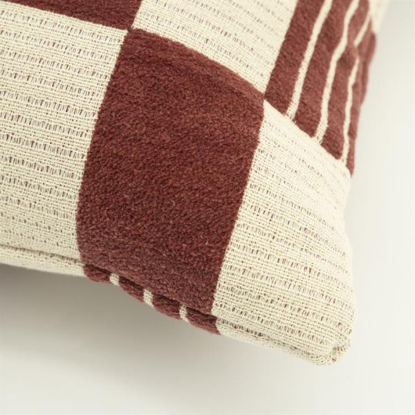 Pillow Twist 45x45 cm - burgundy