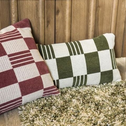 Pillow Twist 45x45 cm - burgundy